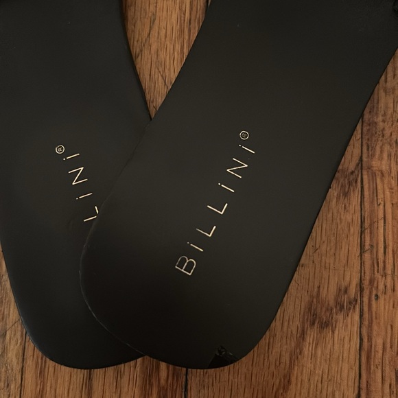 Black cowhide slides - Picture 3 of 5